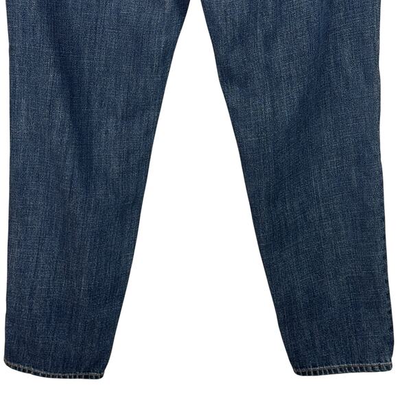 Abercrombie & Fitch SZ 28x25 Boyfriend Straight Jeans Mid-Rise Button-Fly Blue - Picture 7 of 11